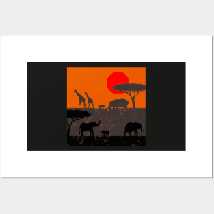 Animales africanos Posters and Art